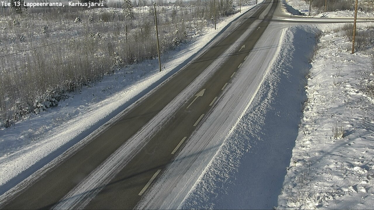 Weather Camera Image Road 13 Karhusjärvi, Lappeenranta, Etelä-Karjala