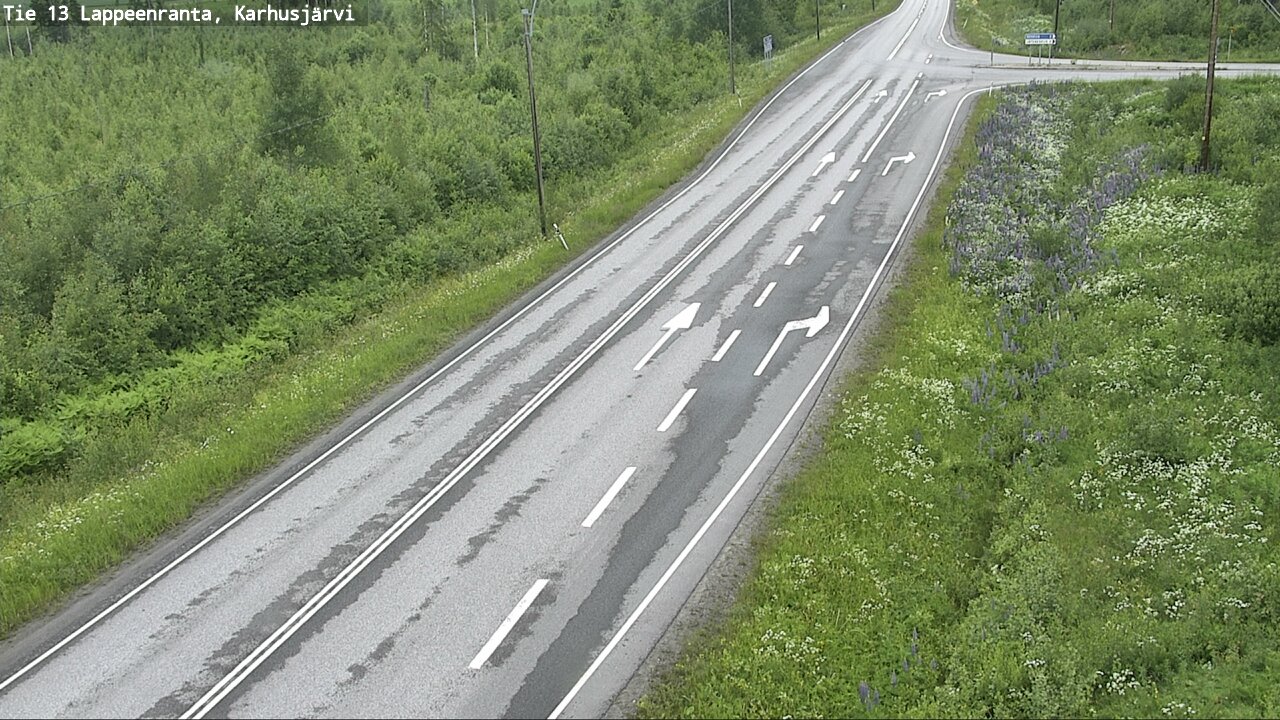 Weather Camera Image Väg 13 Karhusjärvi, Lappeenranta, Etelä-Karjala