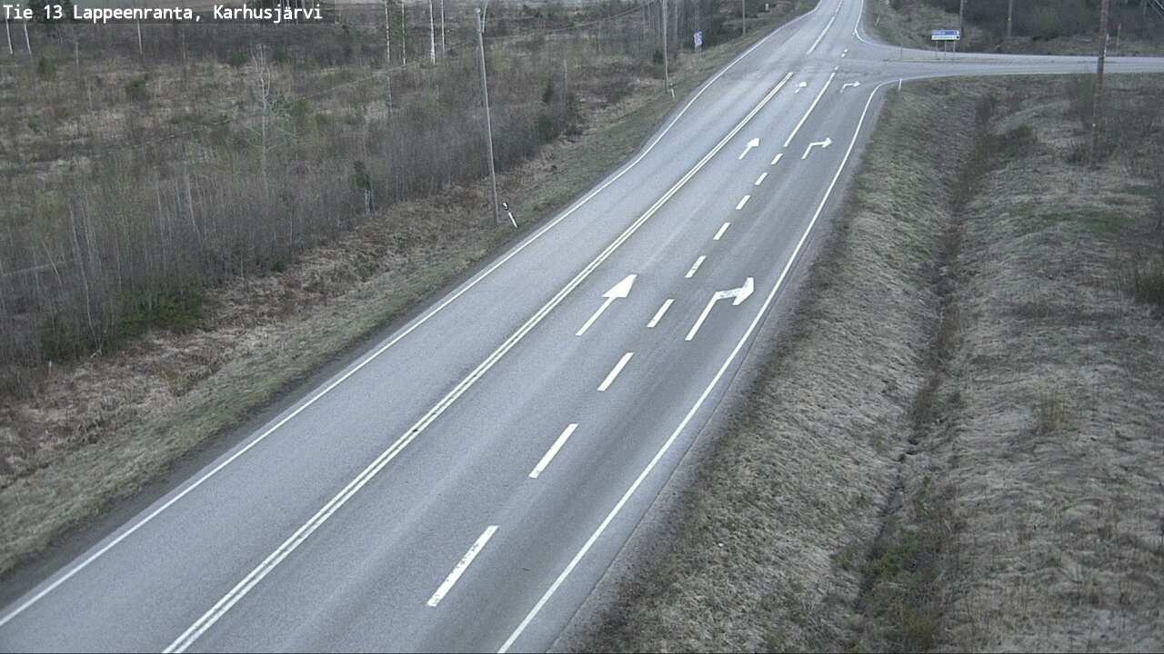 Weather Camera Image Road 13 Karhusjärvi, Lappeenranta, Etelä-Karjala
