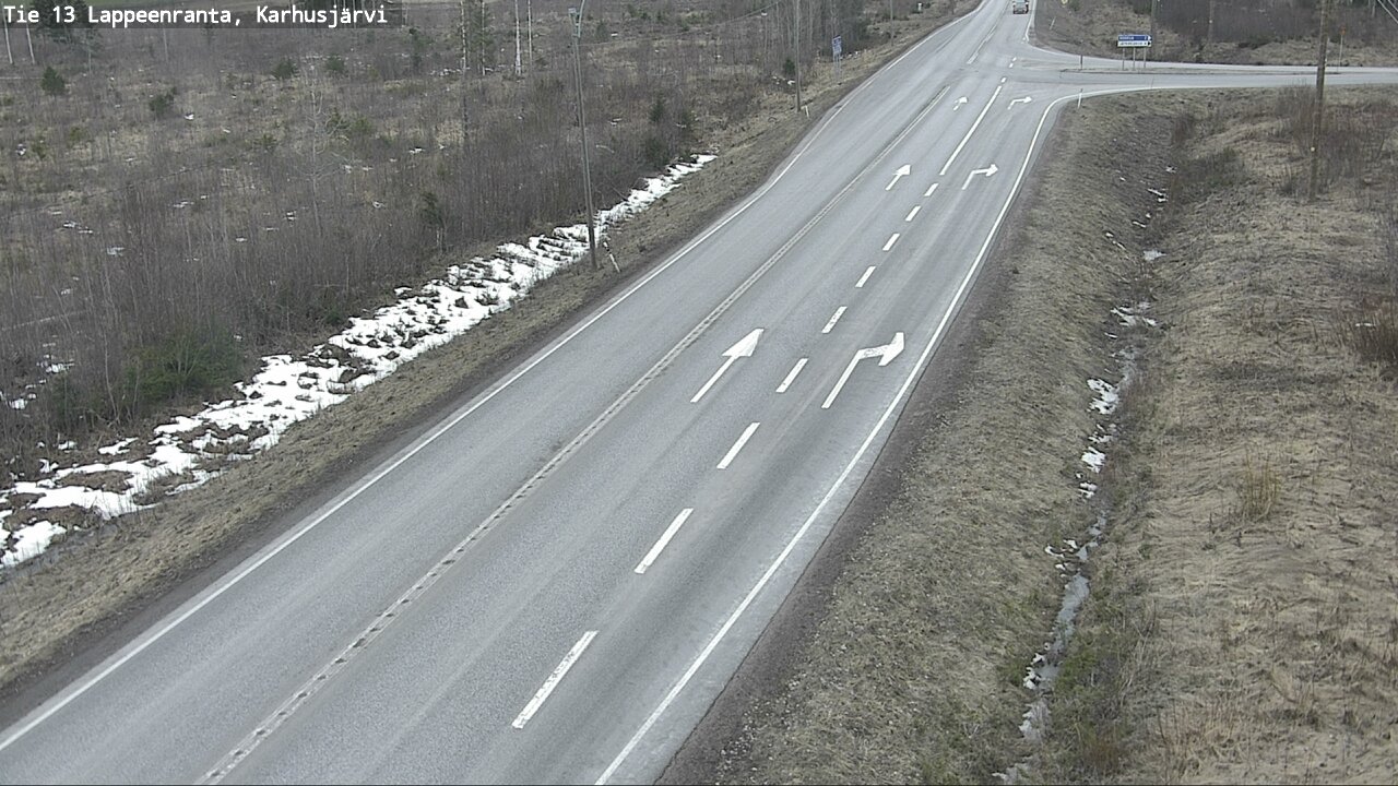 Weather Camera Image Road 13 Karhusjärvi, Lappeenranta, Etelä-Karjala