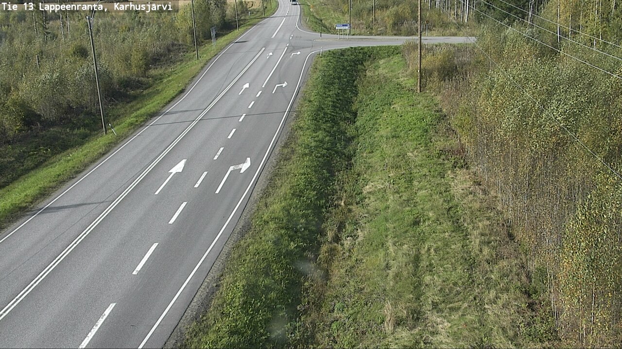 Weather Camera Image Road 13 Karhusjärvi, Lappeenranta, Etelä-Karjala