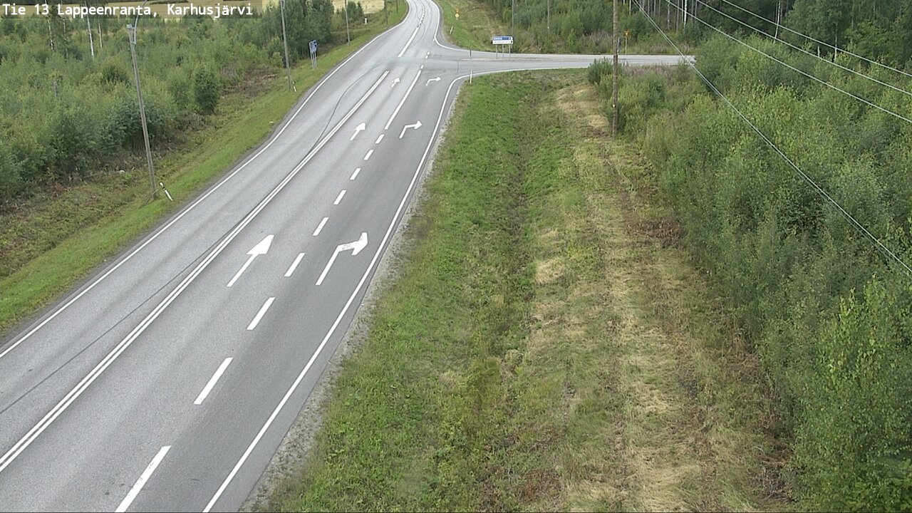 Weather Camera Image Road 13 Karhusjärvi, Lappeenranta, Etelä-Karjala