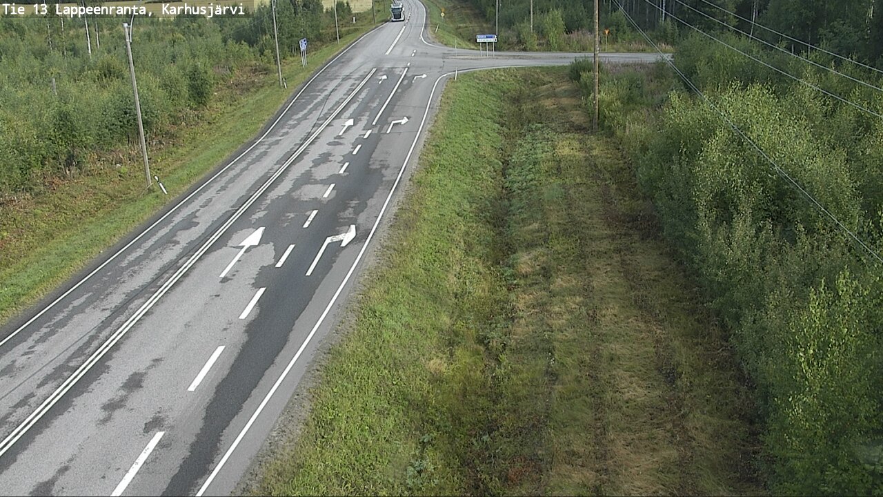 Weather Camera Image Road 13 Karhusjärvi, Lappeenranta, Etelä-Karjala