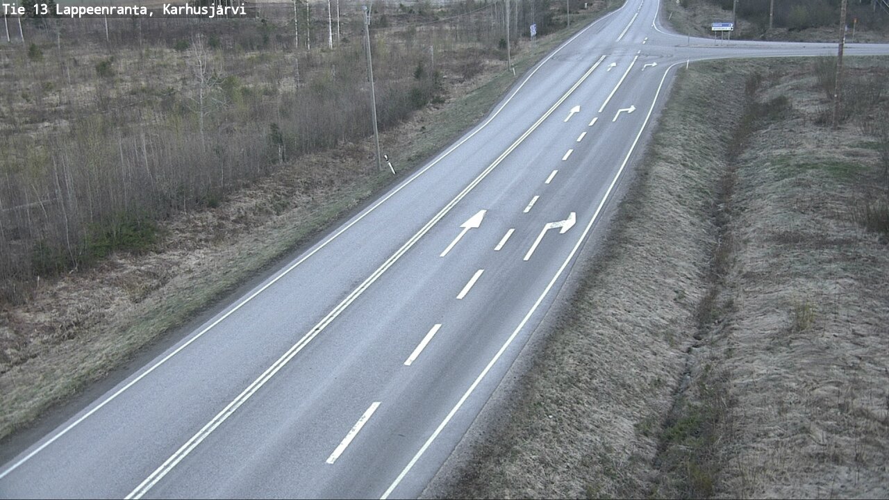 Weather Camera Image Road 13 Karhusjärvi, Lappeenranta, Etelä-Karjala