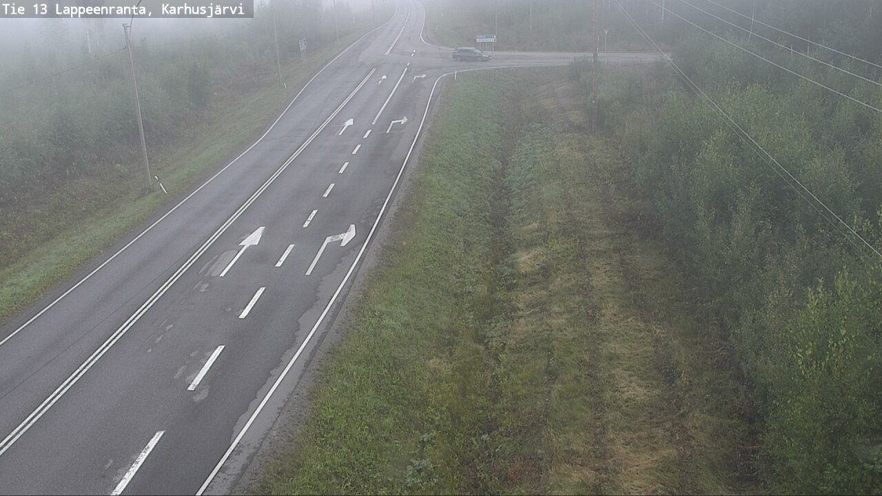 Weather Camera Image Road 13 Karhusjärvi, Lappeenranta, Etelä-Karjala