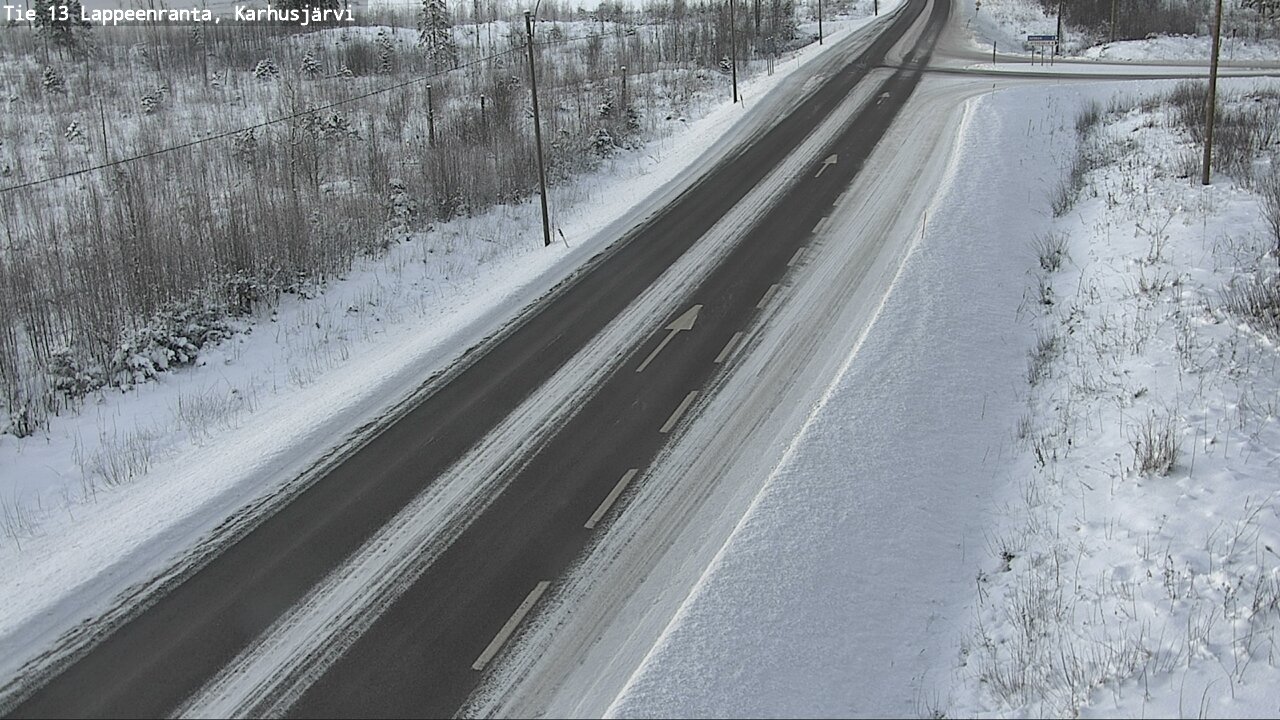 Weather Camera Image Road 13 Karhusjärvi, Lappeenranta, Etelä-Karjala