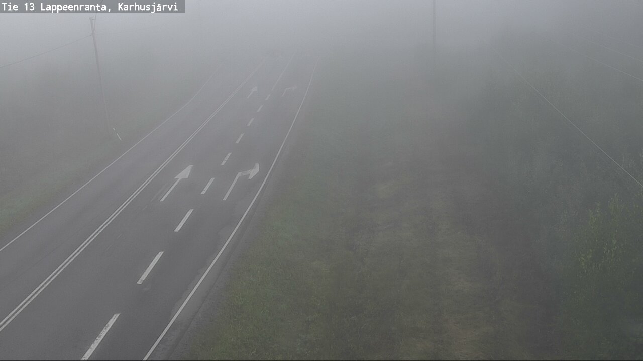 Weather Camera Image Road 13 Karhusjärvi, Lappeenranta, Etelä-Karjala