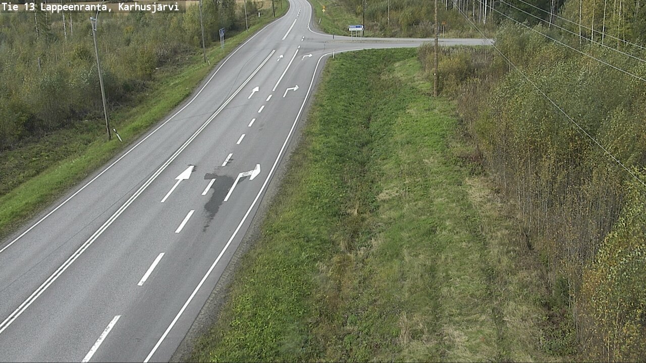 Weather Camera Image Road 13 Karhusjärvi, Lappeenranta, Etelä-Karjala