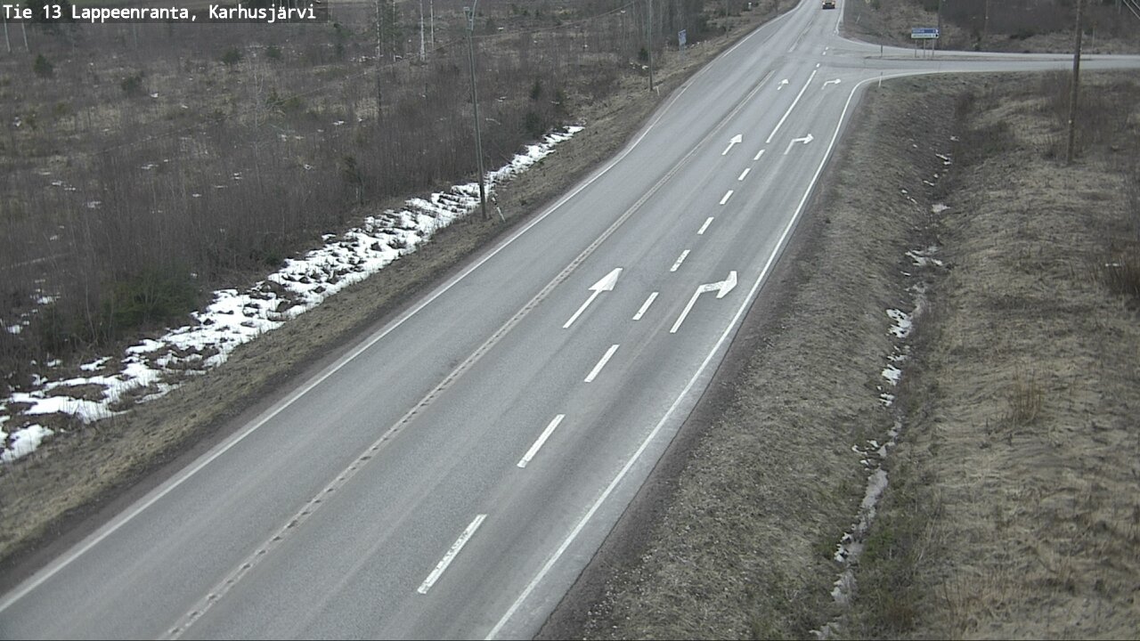 Weather Camera Image Road 13 Karhusjärvi, Lappeenranta, Etelä-Karjala