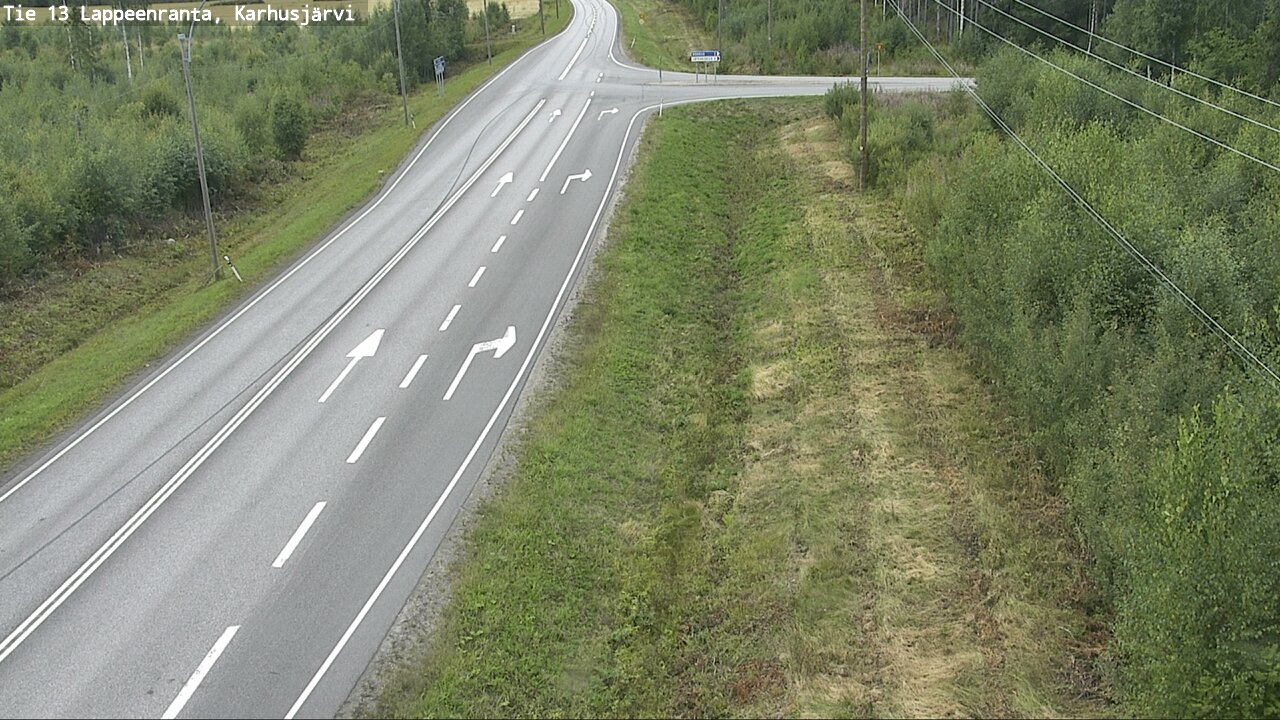 Weather Camera Image Road 13 Karhusjärvi, Lappeenranta, Etelä-Karjala