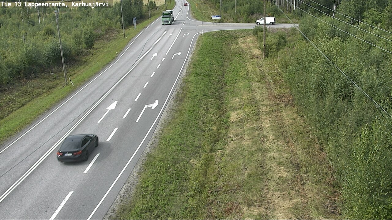 Weather Camera Image Road 13 Karhusjärvi, Lappeenranta, Etelä-Karjala