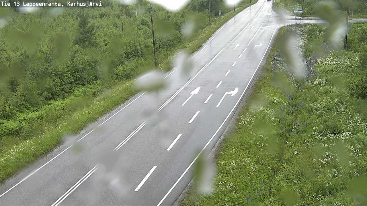 Weather Camera Image Väg 13 Karhusjärvi, Lappeenranta, Etelä-Karjala