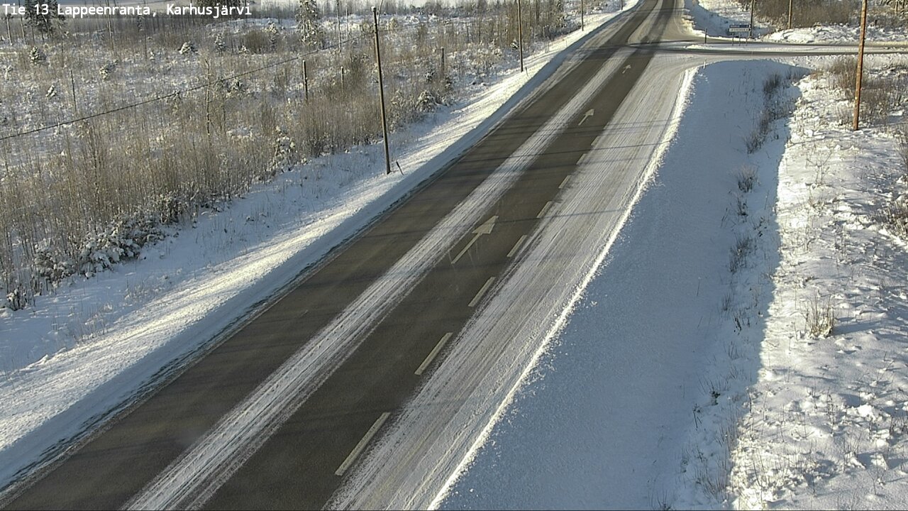 Weather Camera Image Road 13 Karhusjärvi, Lappeenranta, Etelä-Karjala