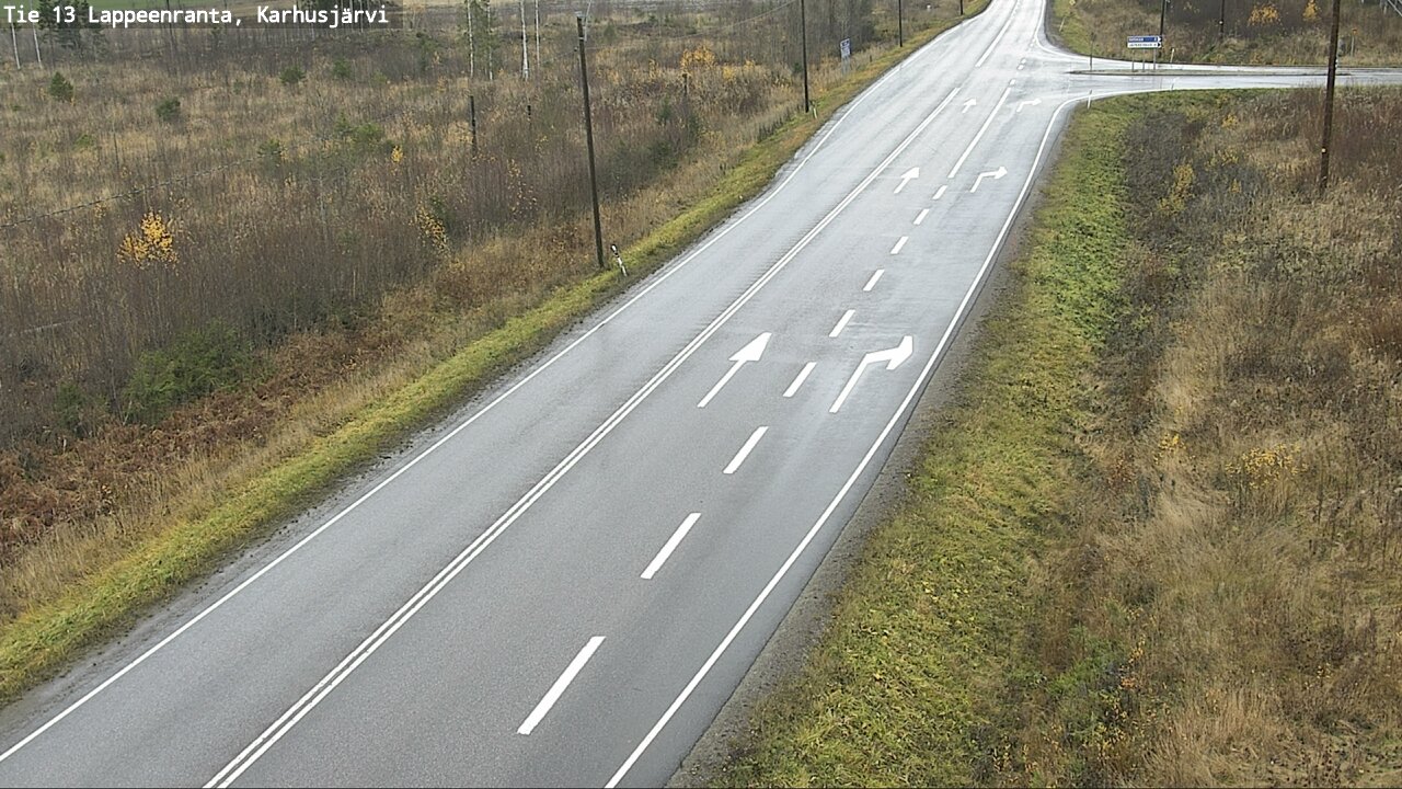 Weather Camera Image Väg 13 Karhusjärvi, Lappeenranta, Etelä-Karjala