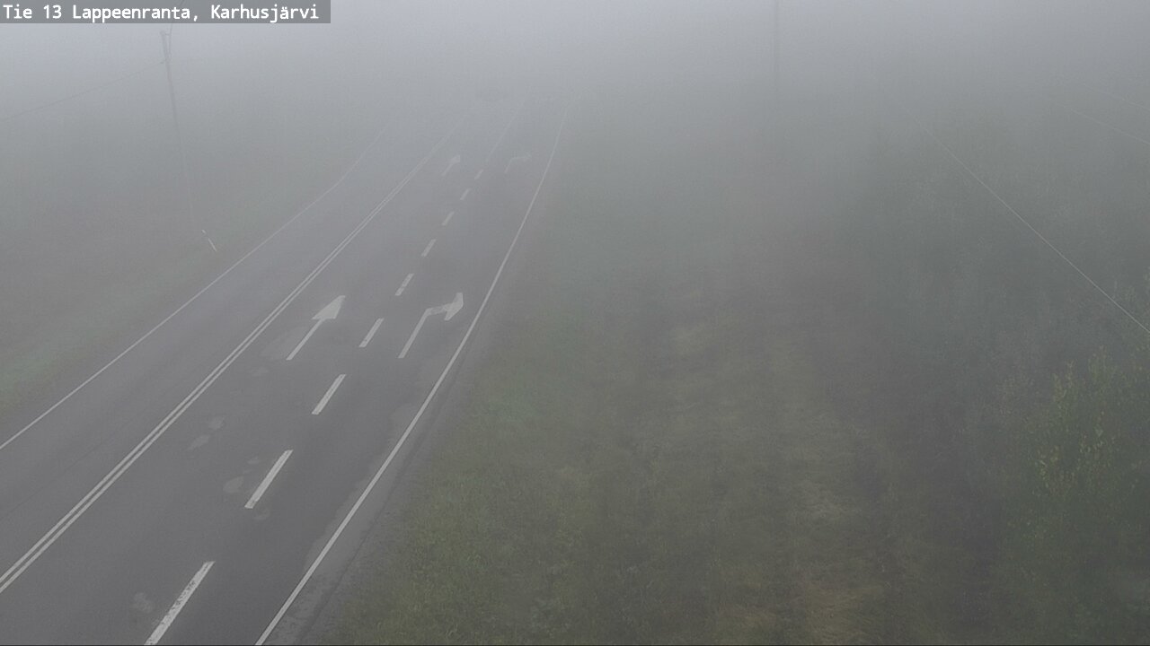 Weather Camera Image Road 13 Karhusjärvi, Lappeenranta, Etelä-Karjala