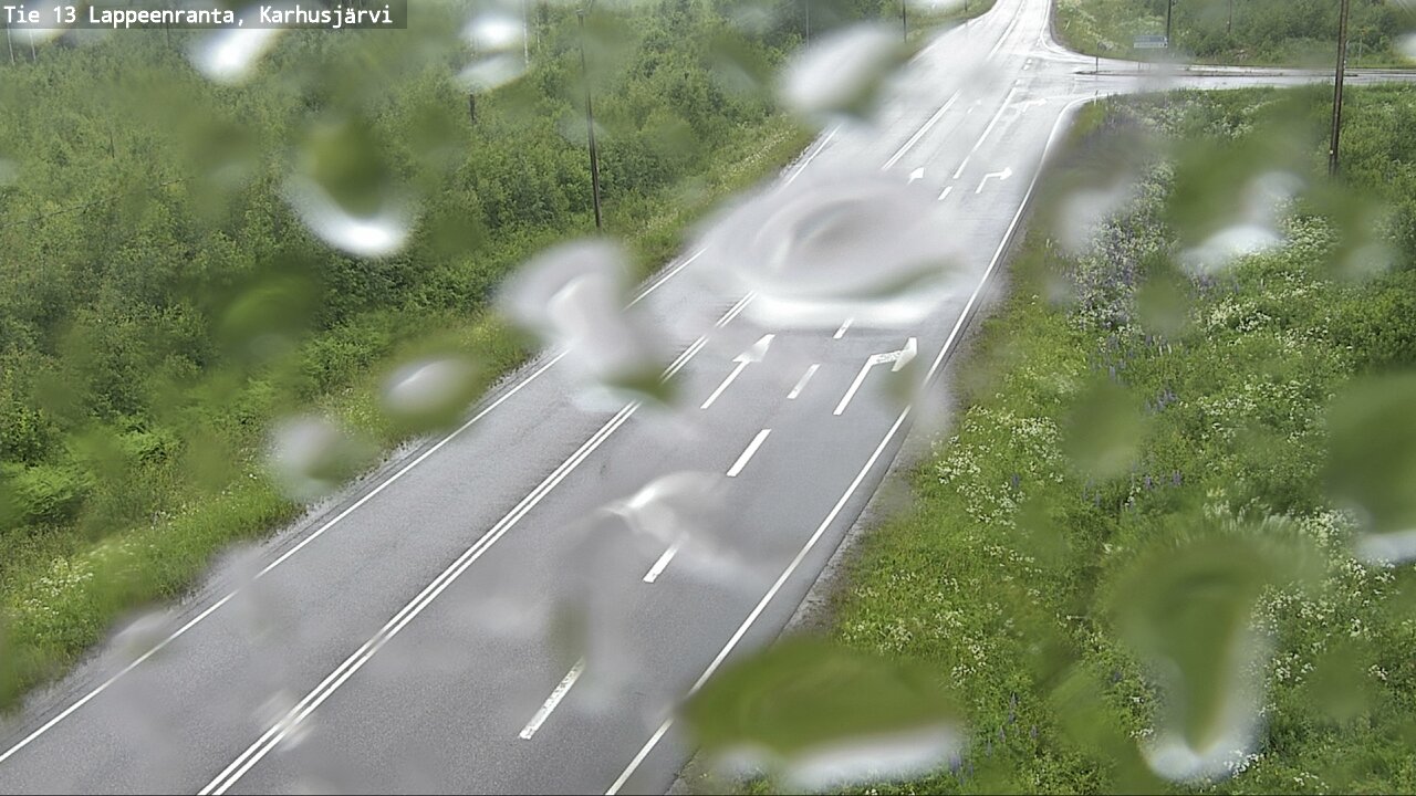 Weather Camera Image Väg 13 Karhusjärvi, Lappeenranta, Etelä-Karjala