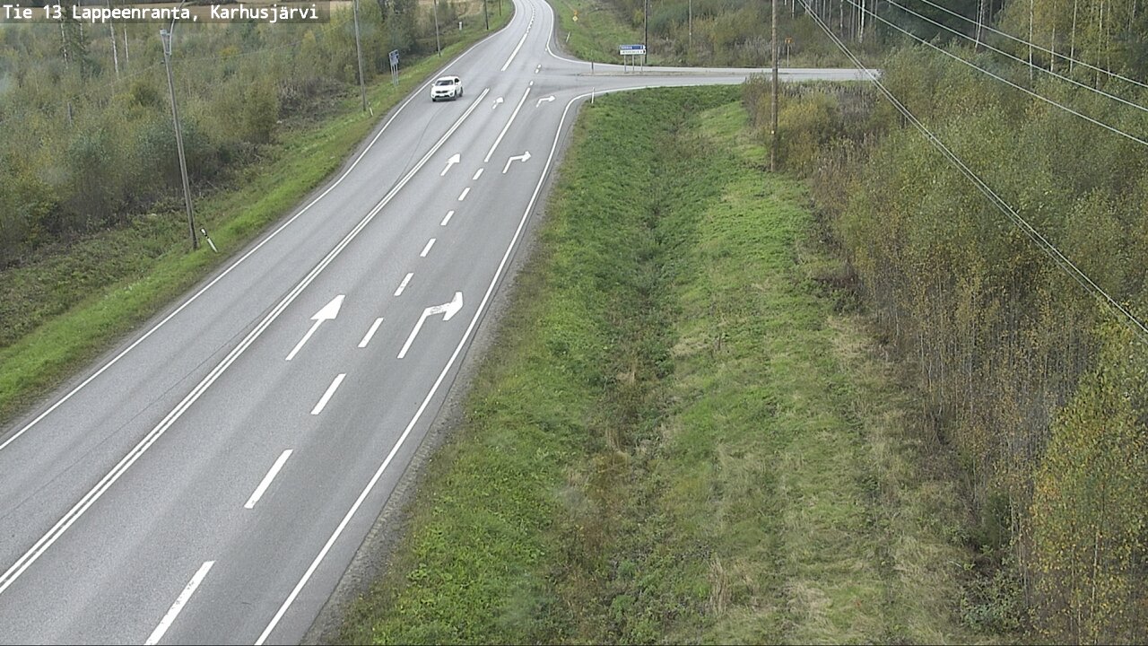 Weather Camera Image Road 13 Karhusjärvi, Lappeenranta, Etelä-Karjala