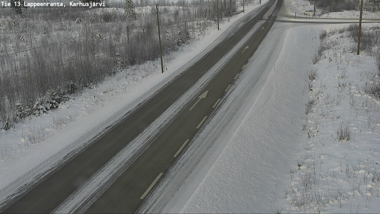 Weather Camera Image Road 13 Karhusjärvi, Lappeenranta, Etelä-Karjala