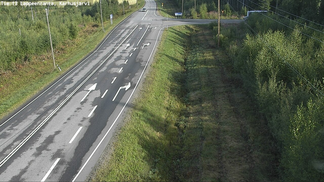 Weather Camera Image Road 13 Karhusjärvi, Lappeenranta, Etelä-Karjala