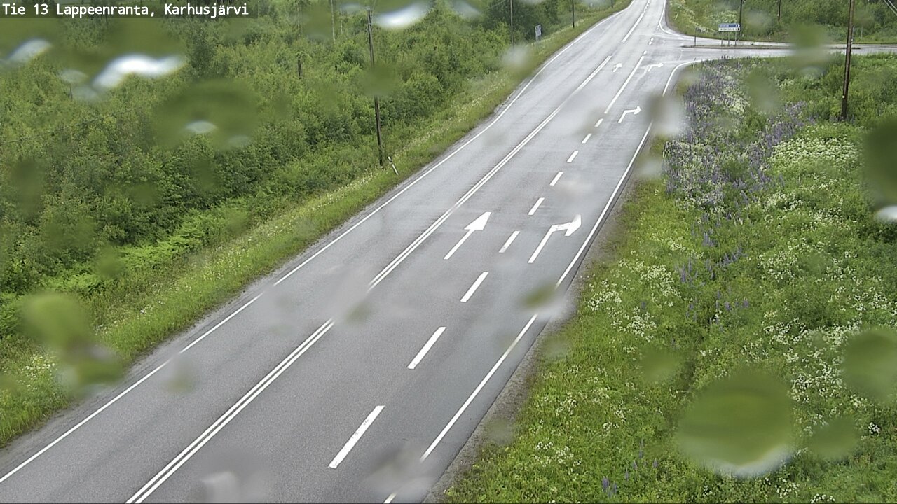 Weather Camera Image Väg 13 Karhusjärvi, Lappeenranta, Etelä-Karjala