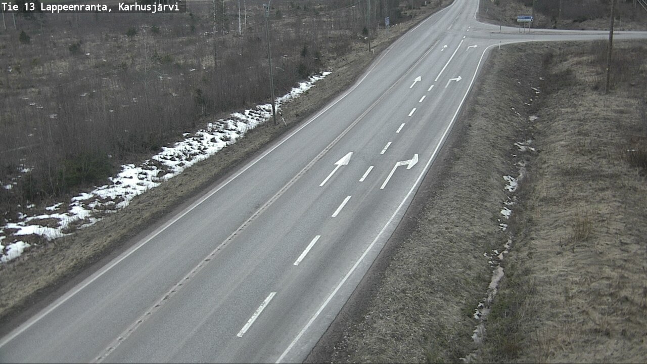 Weather Camera Image Road 13 Karhusjärvi, Lappeenranta, Etelä-Karjala
