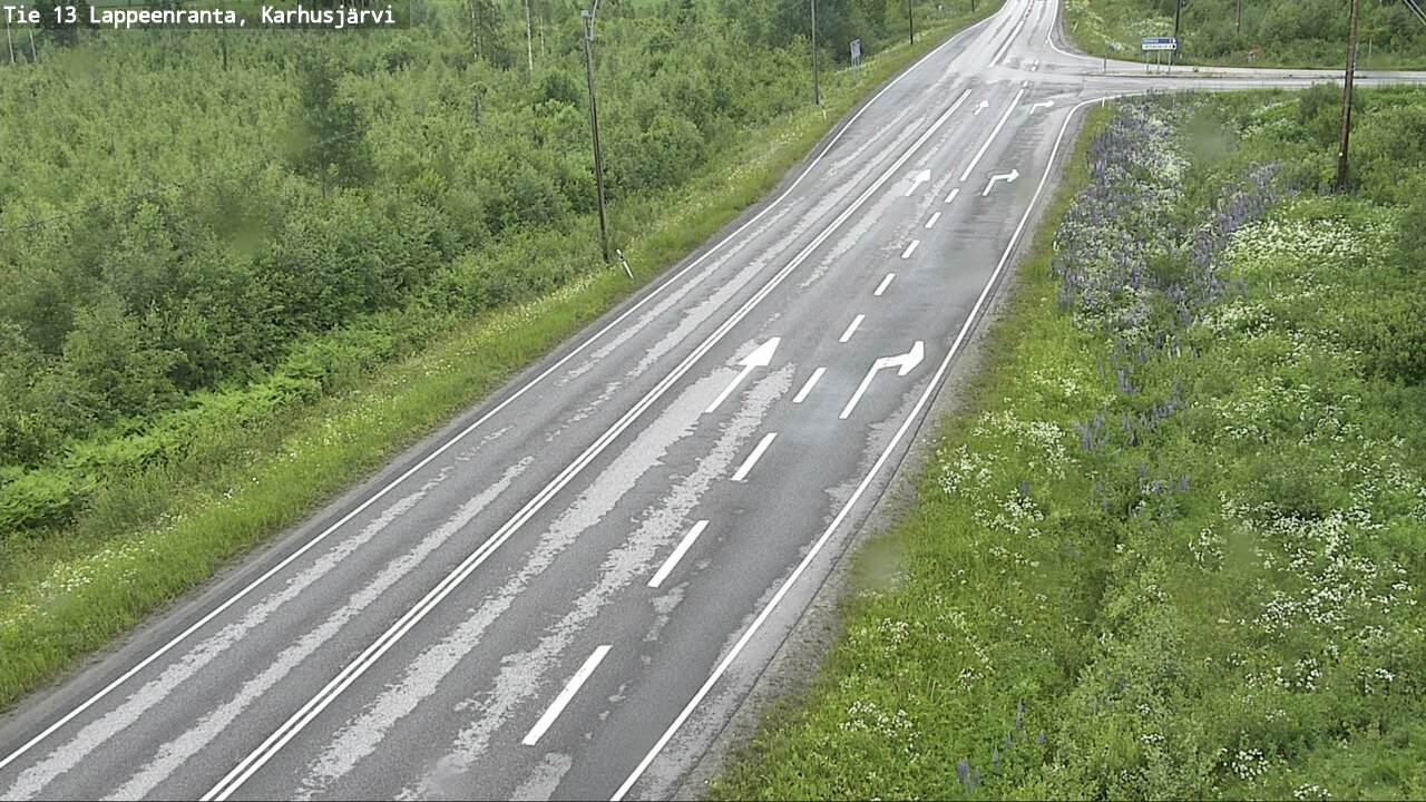 Weather Camera Image Väg 13 Karhusjärvi, Lappeenranta, Etelä-Karjala
