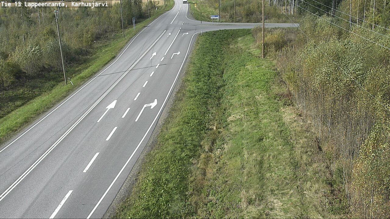 Weather Camera Image Road 13 Karhusjärvi, Lappeenranta, Etelä-Karjala