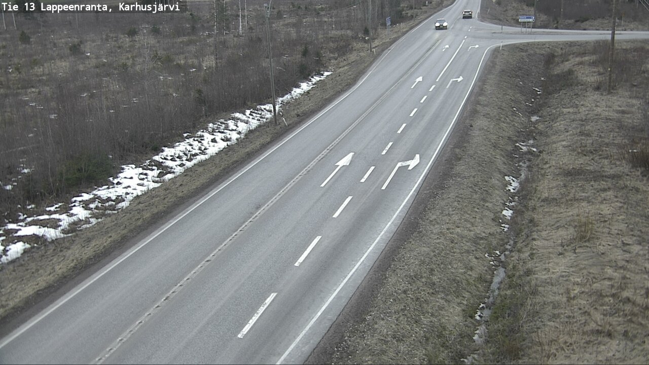 Weather Camera Image Road 13 Karhusjärvi, Lappeenranta, Etelä-Karjala