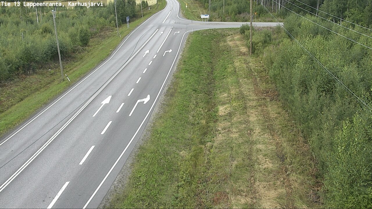 Weather Camera Image Road 13 Karhusjärvi, Lappeenranta, Etelä-Karjala