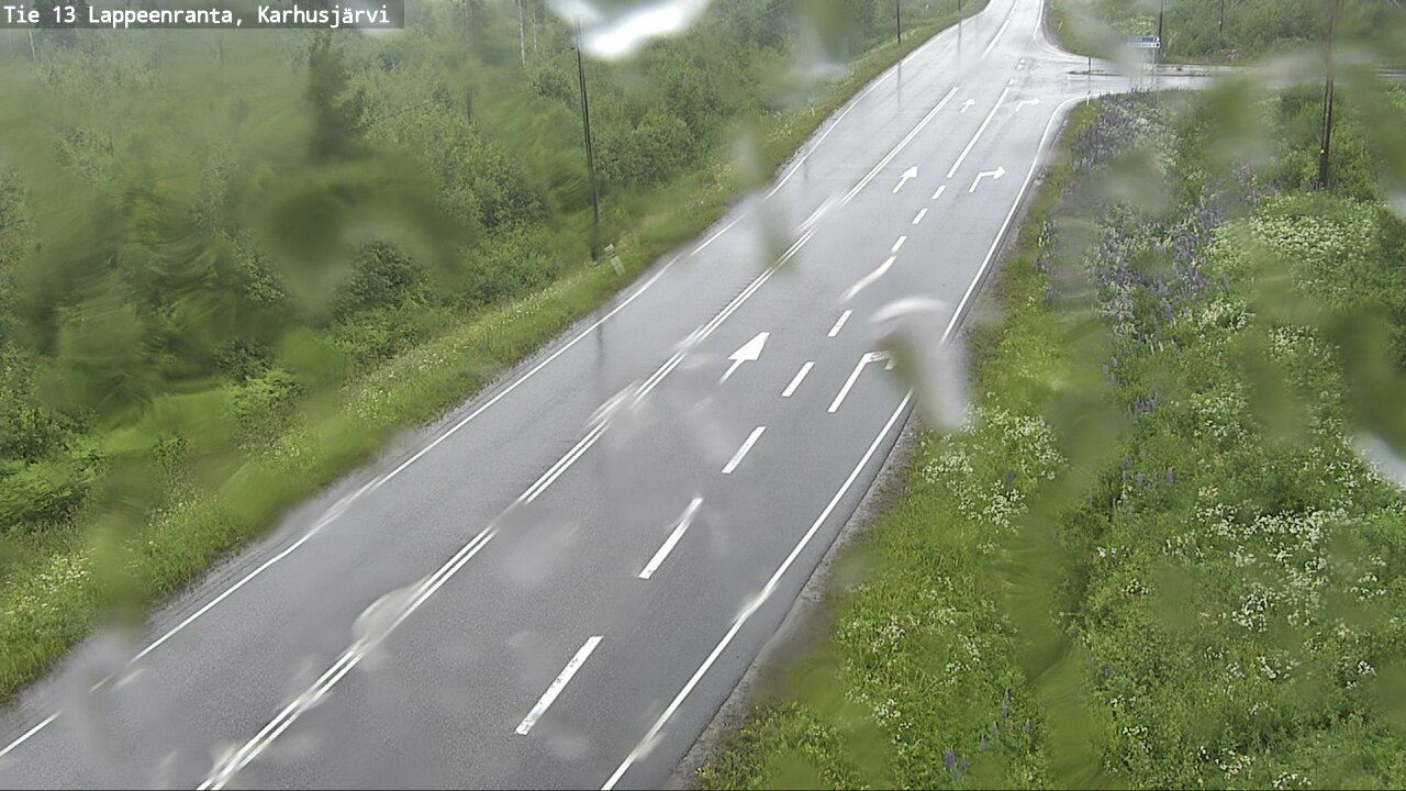 Weather Camera Image Väg 13 Karhusjärvi, Lappeenranta, Etelä-Karjala