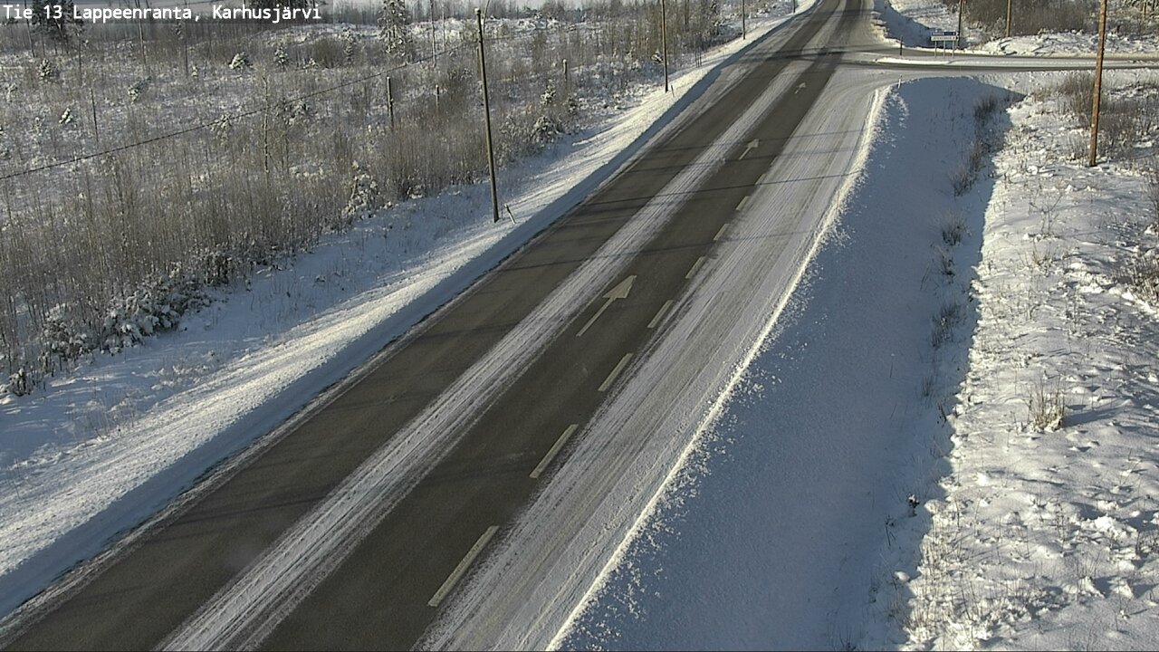 Weather Camera Image Road 13 Karhusjärvi, Lappeenranta, Etelä-Karjala