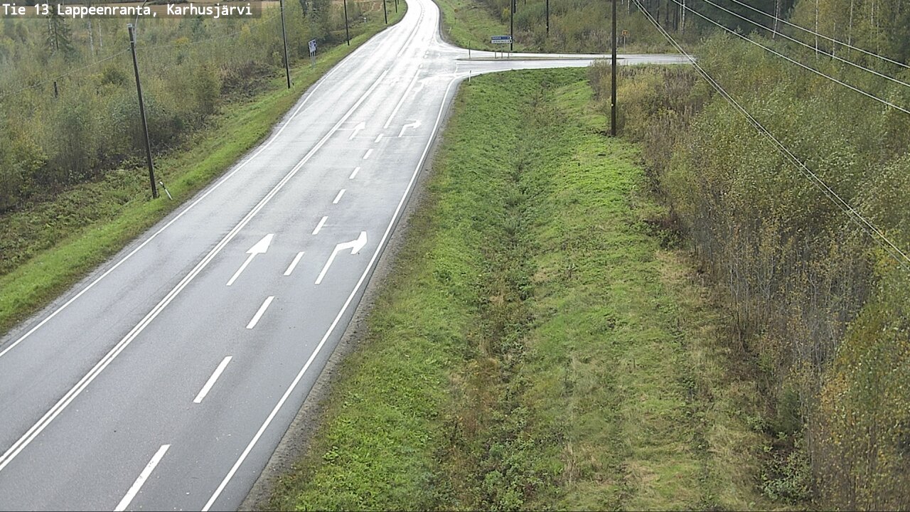 Weather Camera Image Road 13 Karhusjärvi, Lappeenranta, Etelä-Karjala