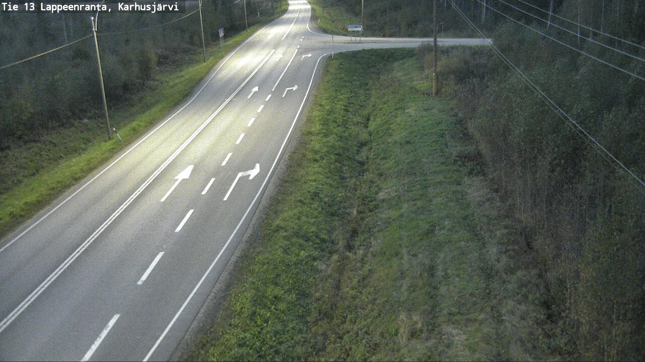 Weather Camera Image Road 13 Karhusjärvi, Lappeenranta, Etelä-Karjala