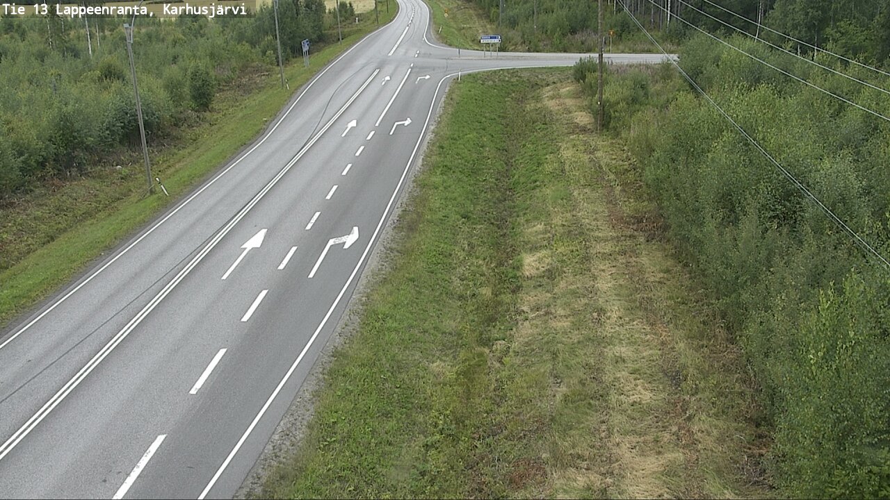 Weather Camera Image Road 13 Karhusjärvi, Lappeenranta, Etelä-Karjala