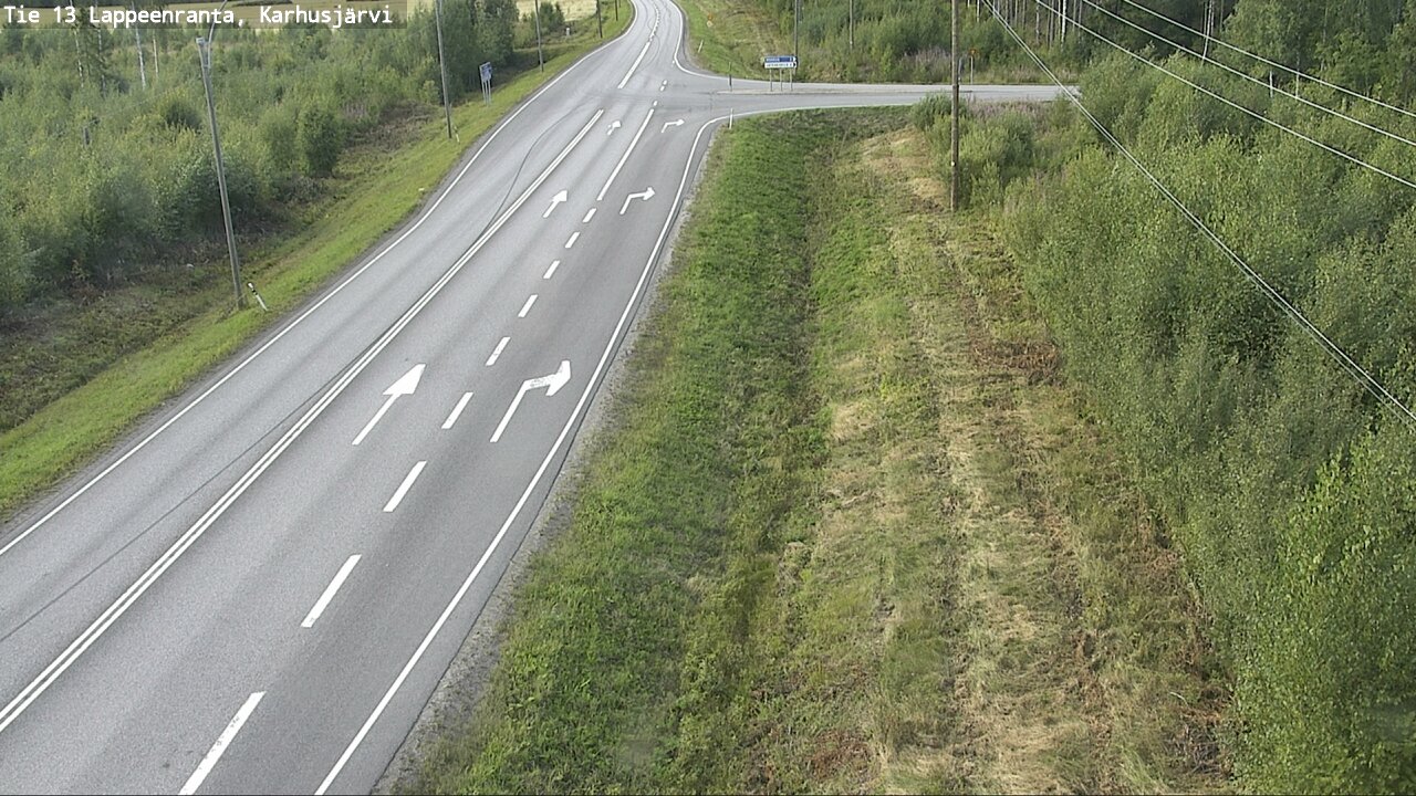 Kelikamerat Kuva Tie 13 Karhusjärvi, Lappeenranta, Etelä-Karjala