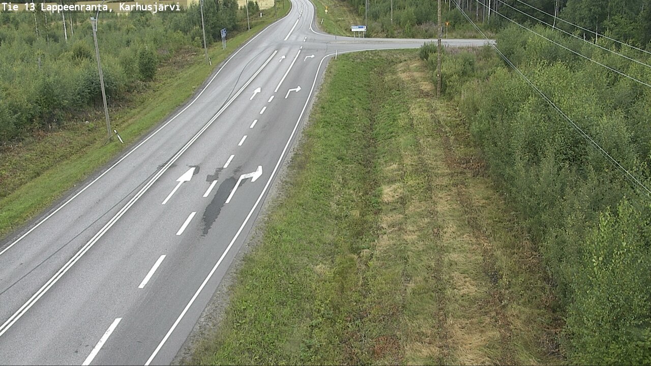 Weather Camera Image Road 13 Karhusjärvi, Lappeenranta, Etelä-Karjala