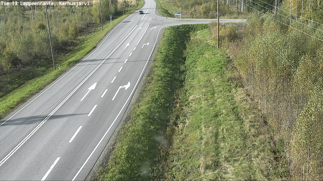 Weather Camera Image Road 13 Karhusjärvi, Lappeenranta, Etelä-Karjala