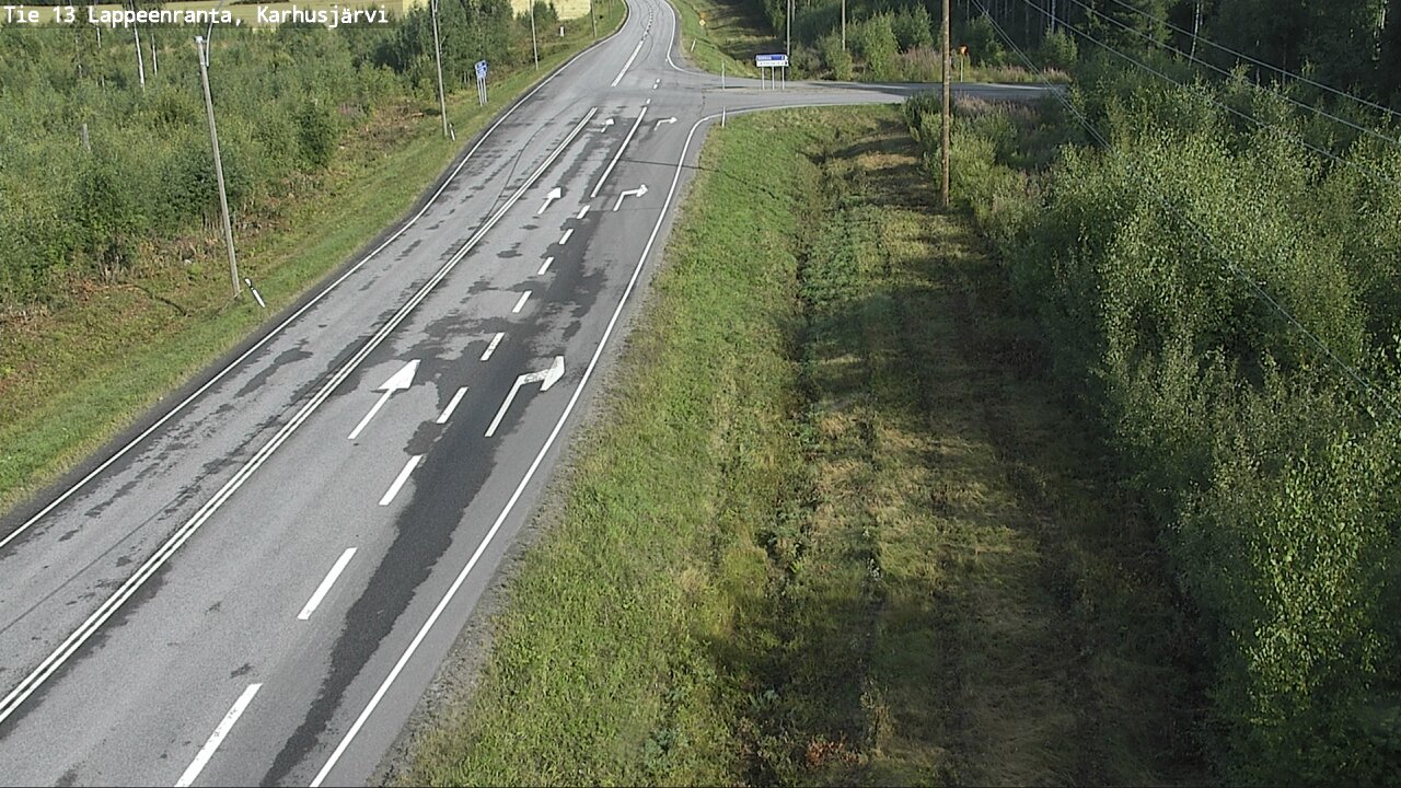 Weather Camera Image Road 13 Karhusjärvi, Lappeenranta, Etelä-Karjala
