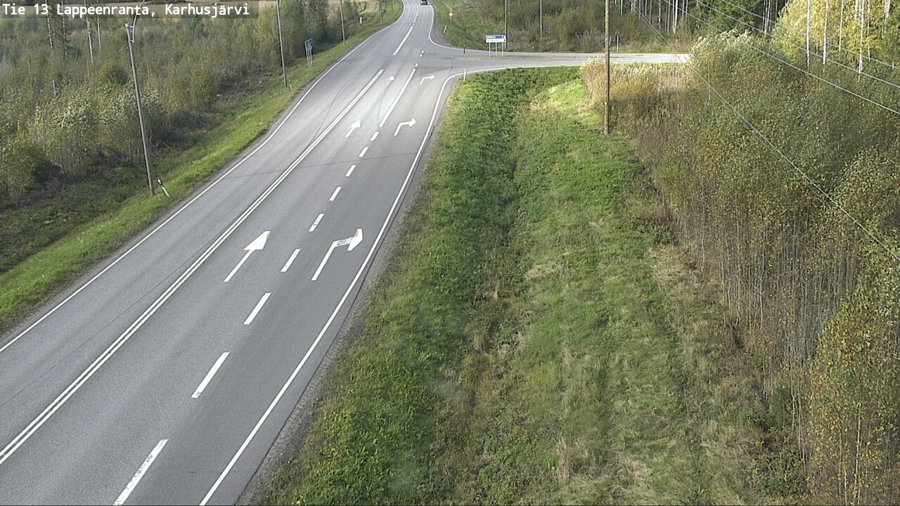 Weather Camera Image Road 13 Karhusjärvi, Lappeenranta, Etelä-Karjala