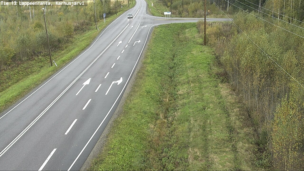 Weather Camera Image Road 13 Karhusjärvi, Lappeenranta, Etelä-Karjala