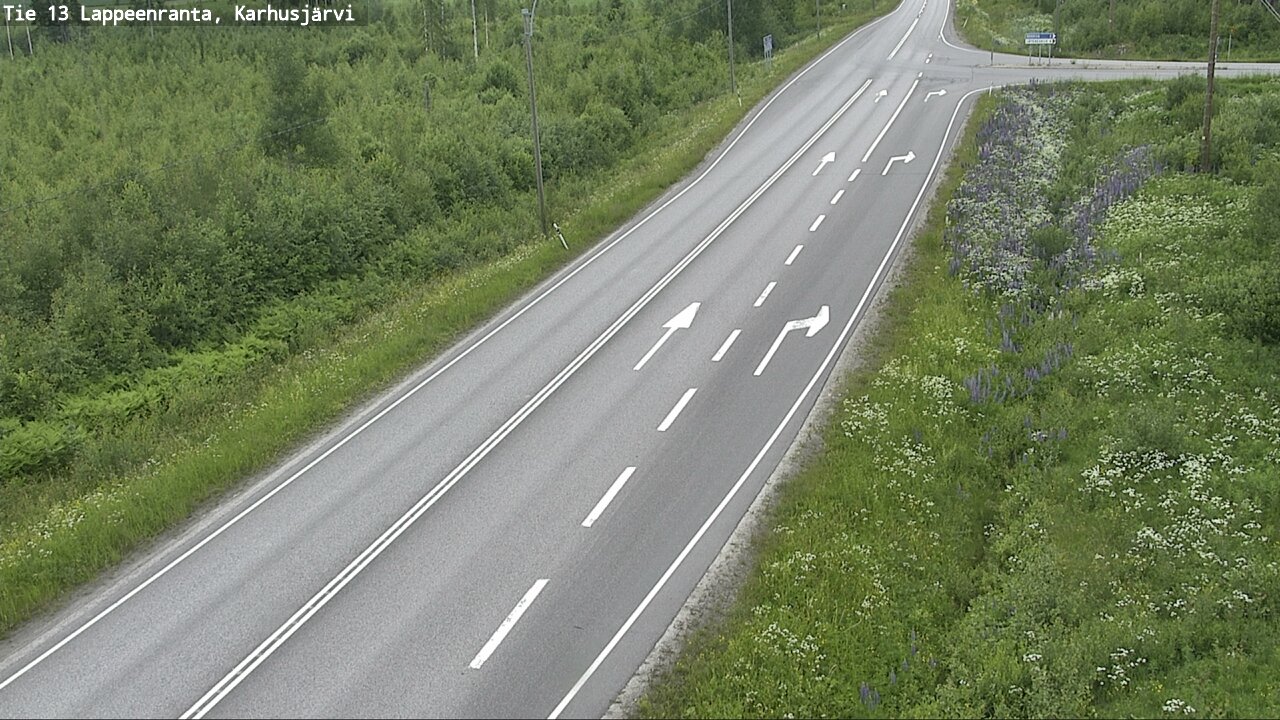 Kelikamerat Kuva Tie 13 Karhusjärvi, Lappeenranta, Etelä-Karjala