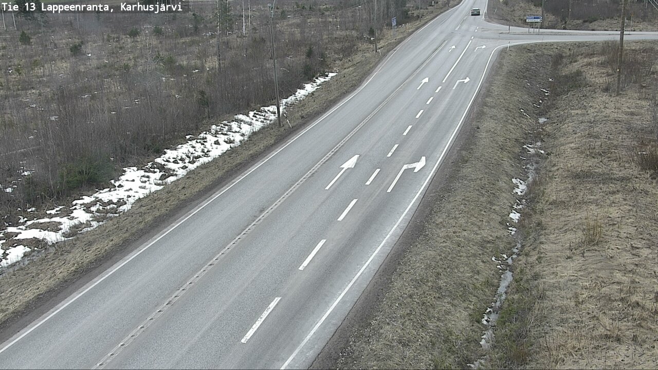 Weather Camera Image Road 13 Karhusjärvi, Lappeenranta, Etelä-Karjala