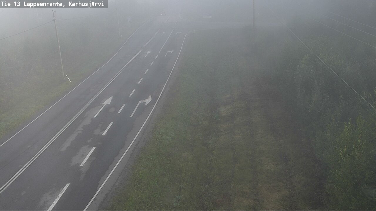 Weather Camera Image Road 13 Karhusjärvi, Lappeenranta, Etelä-Karjala