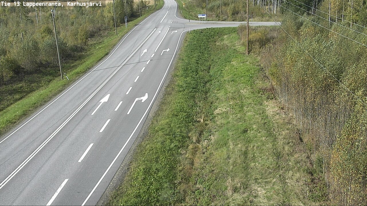 Weather Camera Image Road 13 Karhusjärvi, Lappeenranta, Etelä-Karjala