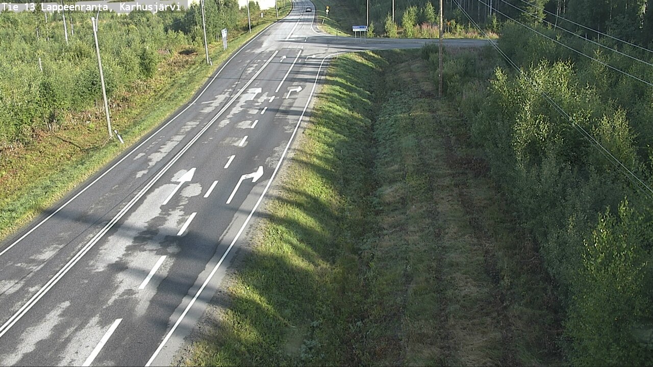 Weather Camera Image Road 13 Karhusjärvi, Lappeenranta, Etelä-Karjala