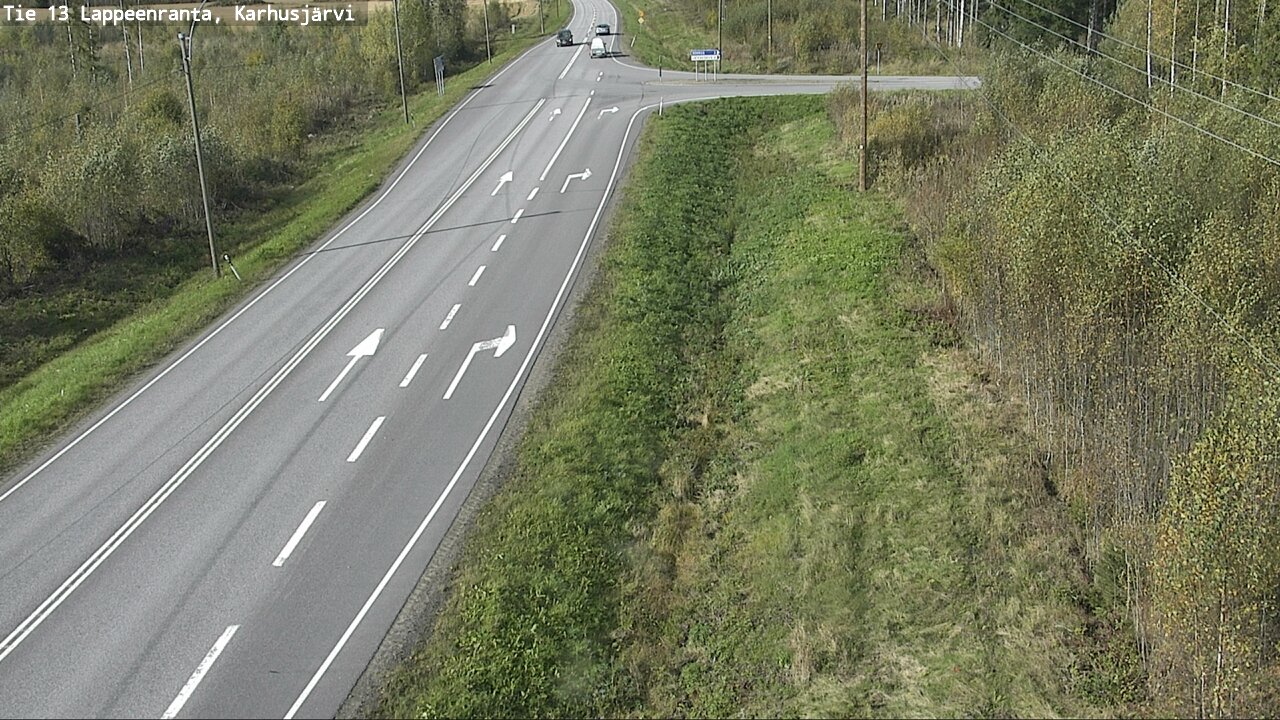 Weather Camera Image Road 13 Karhusjärvi, Lappeenranta, Etelä-Karjala