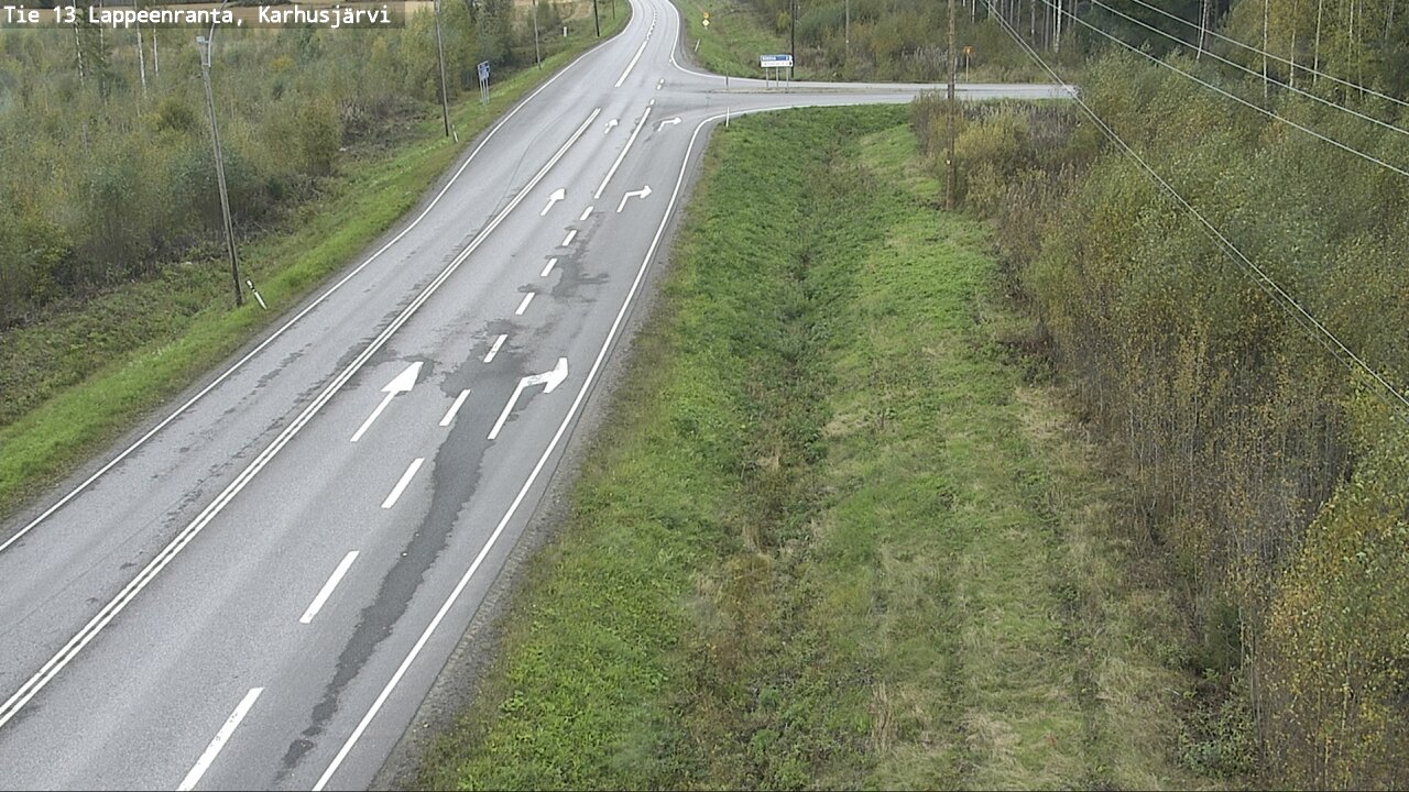 Weather Camera Image Road 13 Karhusjärvi, Lappeenranta, Etelä-Karjala