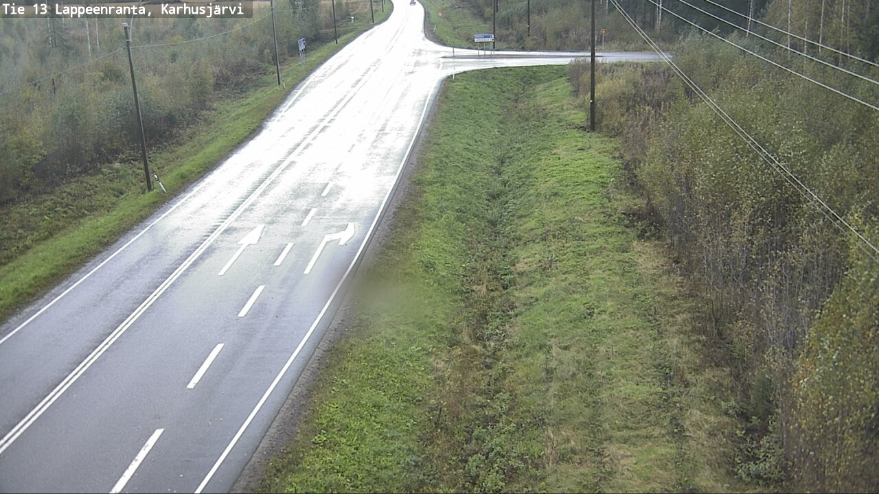 Weather Camera Image Väg 13 Karhusjärvi, Lappeenranta, Etelä-Karjala