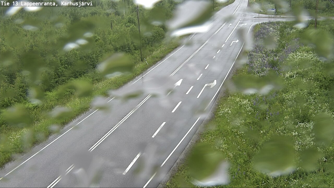 Weather Camera Image Väg 13 Karhusjärvi, Lappeenranta, Etelä-Karjala