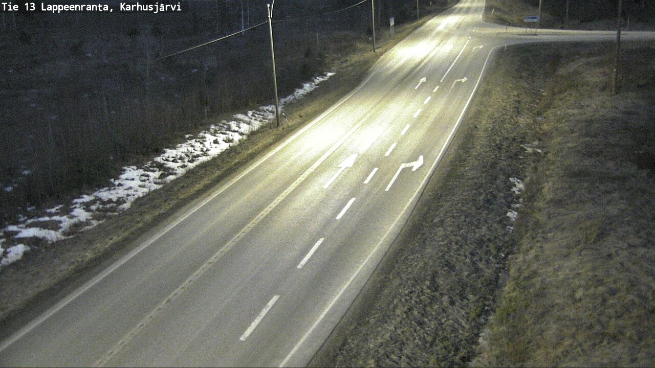 Weather Camera Image Road 13 Karhusjärvi, Lappeenranta, Etelä-Karjala